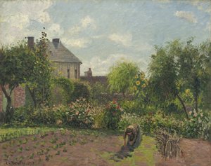 Umělcova zahrada v Eragny, 1898 od Camille Jacob Pissarro